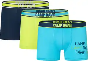 CAMP DAVID Herren-Retroshorts, 3-St.-Packg.
