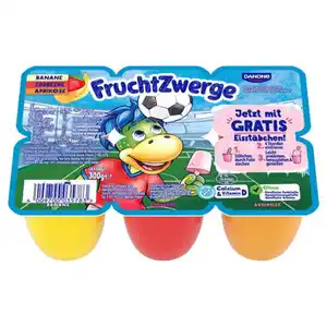 DANONE Fruchtzwerge 300 g, Banane-Erdbeere-Aprikose