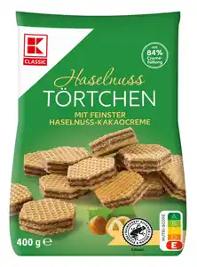 K-CLASSIC Haselnuss-Törtchen, 400-g-Packg.