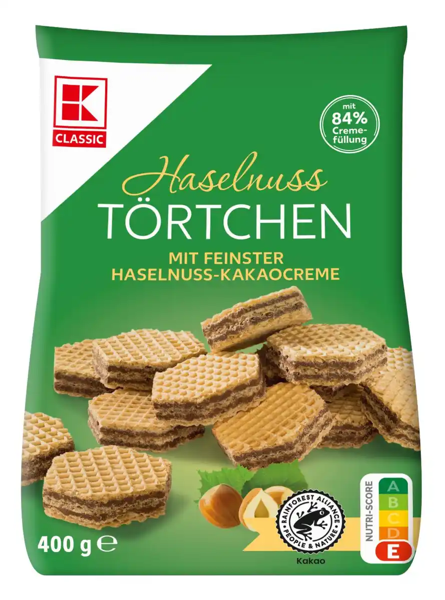 Bild 1 von K-CLASSIC Haselnuss-Törtchen, 400-g-Packg.