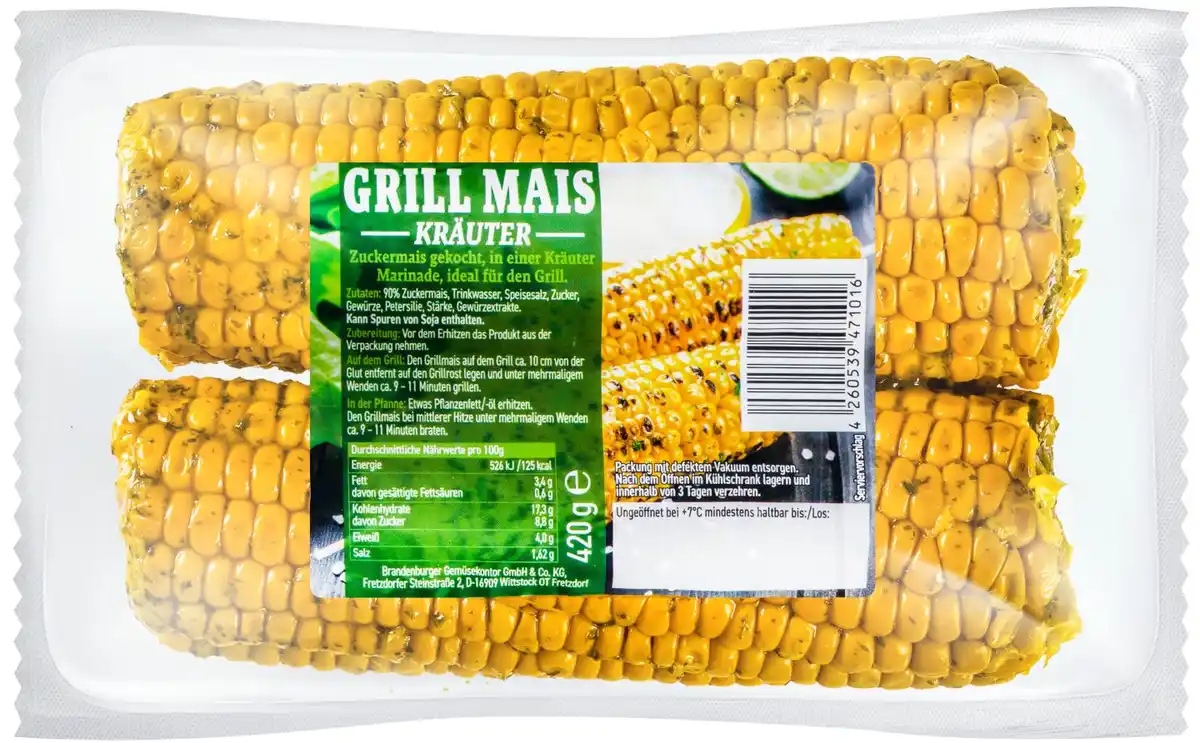 Bild 1 von Grillmais, 2 St. = 420-g-Packg.