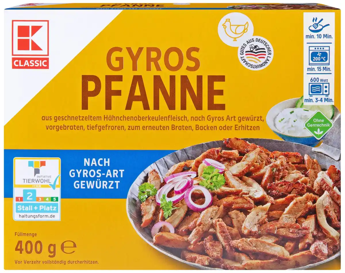 Bild 1 von K-CLASSIC Gyros-Pfanne, 400-g-Packg.