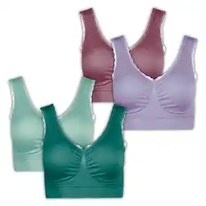 J-Line Seamless-BH mit Spitze 2er-Pack