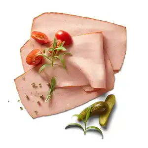 K-WERTSCHÄTZE Delikatess-Fleischkäse aus eigener Herstellung, 100 g