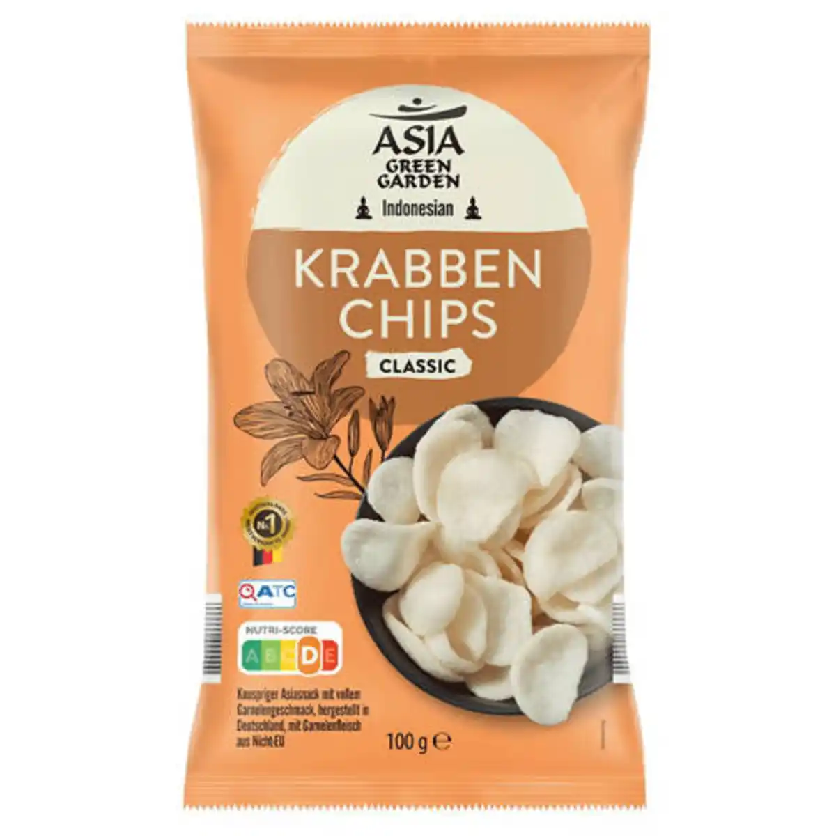 Bild 1 von ASIA GREEN GARDEN Krabbenchips 100 g, Klassik