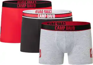CAMP DAVID Herren-Retroshorts, 3-St.-Packg.
