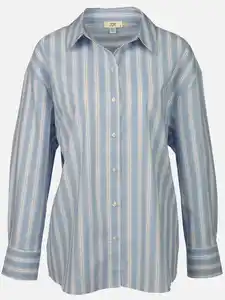 Damen Bluse in Oversized Form Blau
