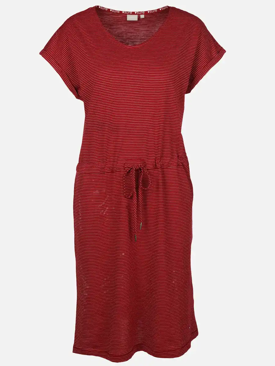 Bild 1 von Damen Jerseykleid mit Streifen Rot
