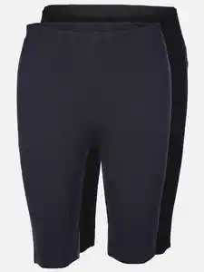 Damen Radler Leggings im 2er Pck Marine