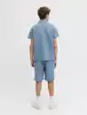 Bild 1 von Jack & Jones Junior JJGLOBAL WAFFLE RESORT Kurzarmhemd Blau