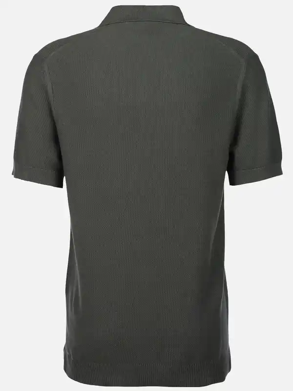 Bild 2 von Herren Poloshirt mit Struktur Grau