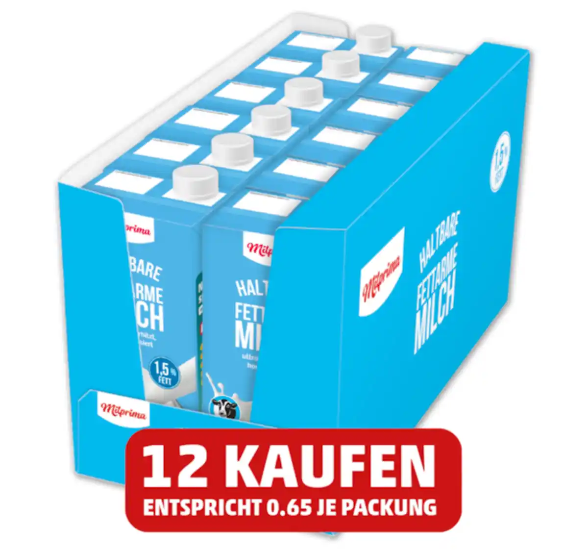 Bild 1 von MILPRIMA Haltbare fettarme Milch