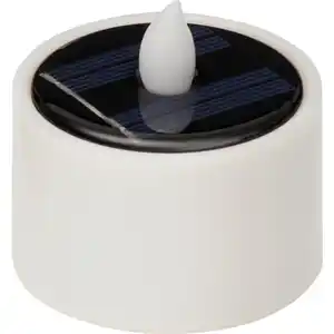 LED-Solar-Teelicht mit gelber Flacker-LED