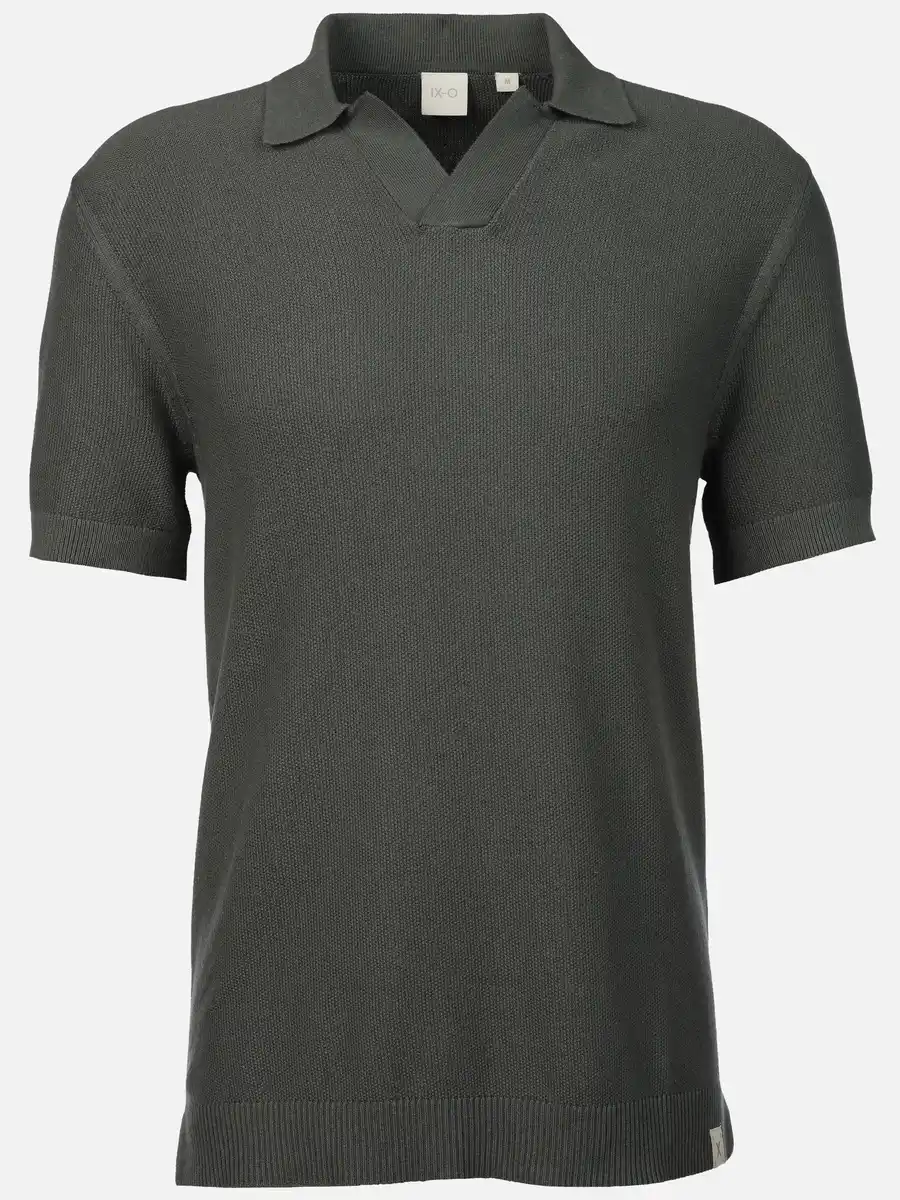 Bild 1 von Herren Poloshirt mit Struktur Grau