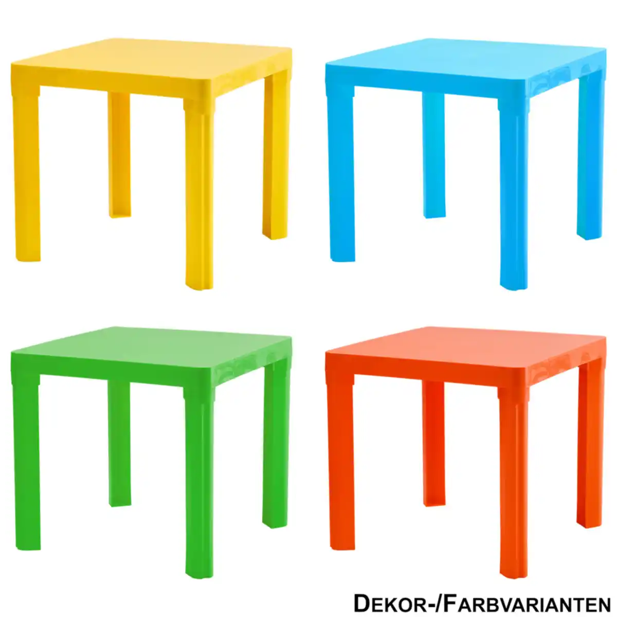 Bild 1 von Kindertisch 42 x 46 x 46 cm, 4-fach sortiert