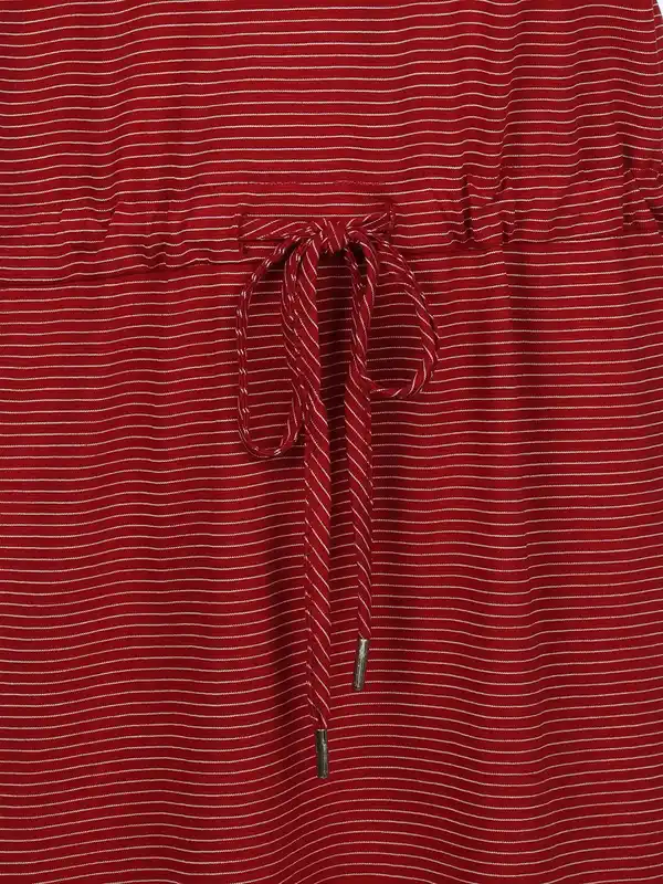 Bild 2 von Damen Jerseykleid mit Streifen Rot