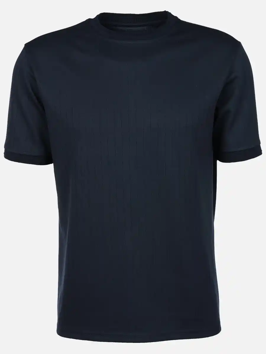 Bild 1 von Herren T-Shirt mit feinen Streifen Blau