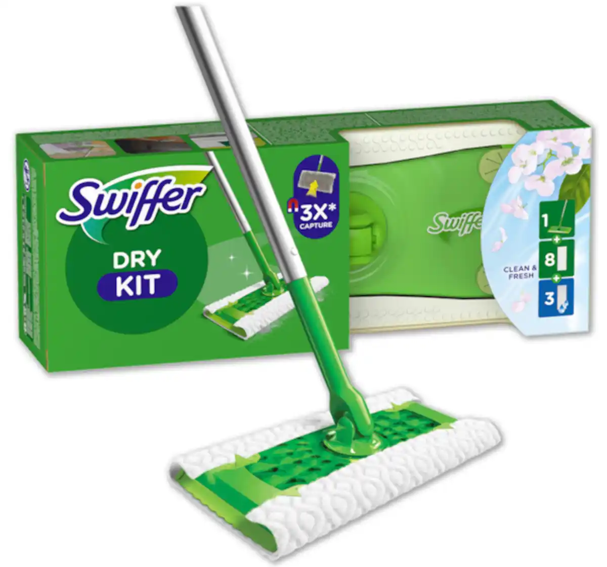 Bild 1 von SWIFFER Bodenwischer-Starter-Set  DRY CLEAN & FRESH*
