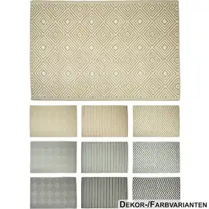 Outdoor-Teppich 180 x 120 cm, 9-fach sortiert
