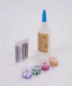 Glitterset zum Basteln, bunt