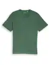 Bild 2 von Herren T-Shirt in melierter Optik Grün