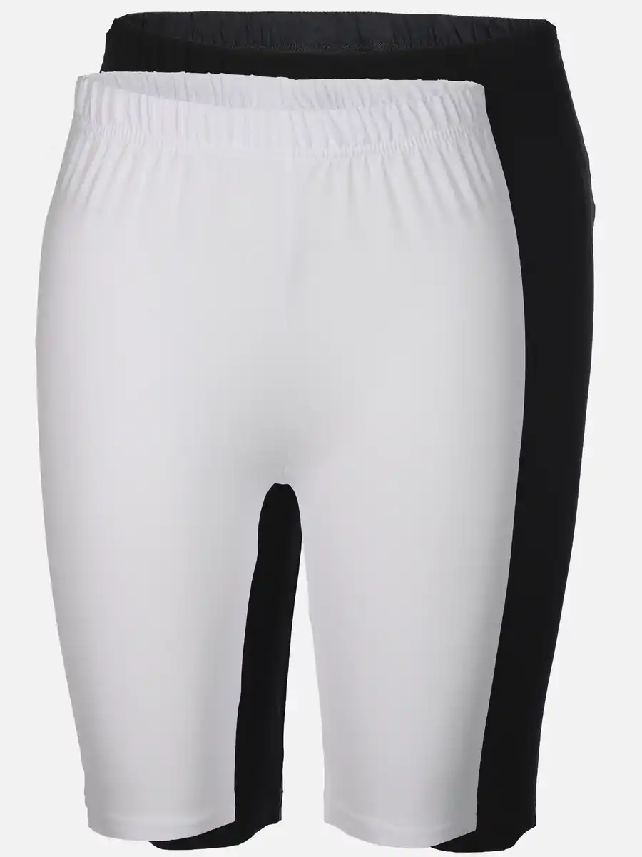 Bild 1 von Damen Radler Leggings im 2er Pck Weiß