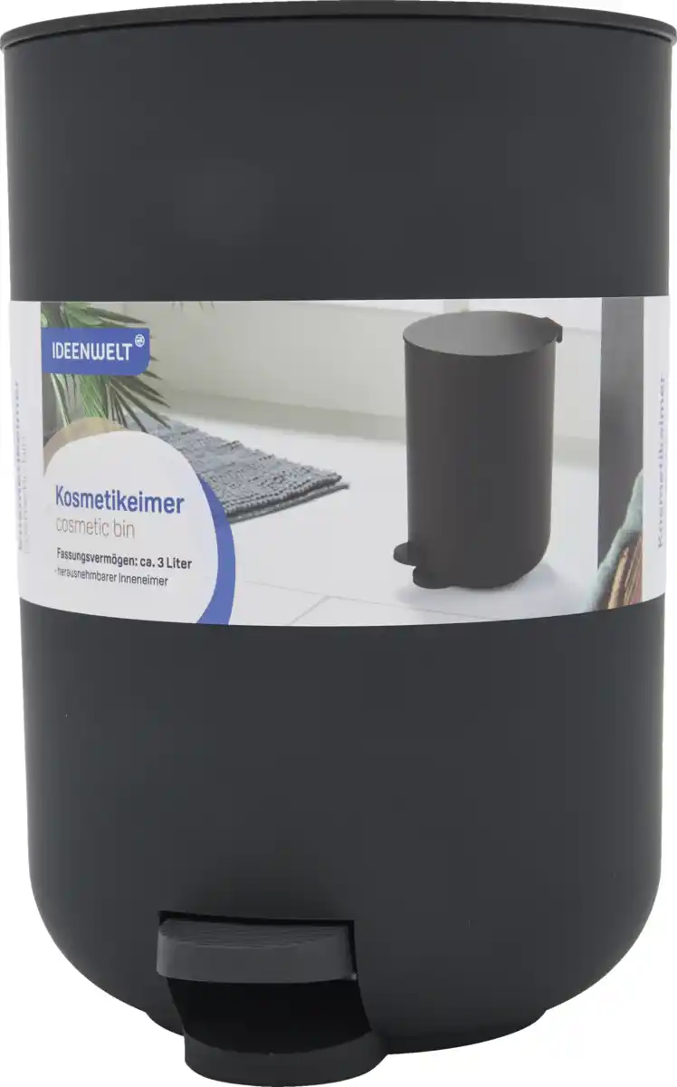 Bild 1 von IDEENWELT Kosmetikeimer 3 L schwarz