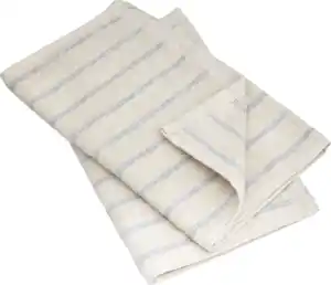 IDEENWELT 2er Set Gästehandtuch beige mit Streifen