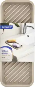 IDEENWELT 2er Set Silikonablage grau