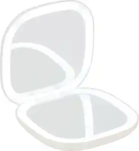 IDEENWELT LED-Kosmetikspiegel blau