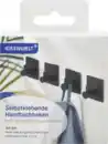 Bild 1 von IDEENWELT 4er Set Handtuchhaken schwarz