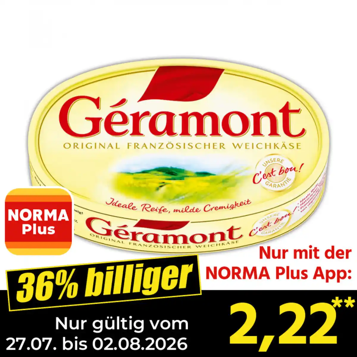 Bild 1 von Géramont Französischer Weichkäse
