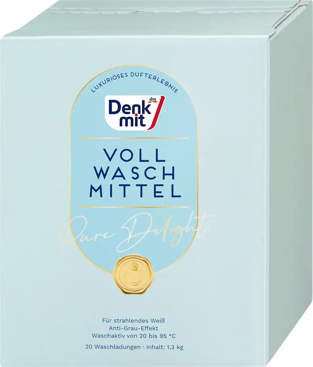 Bild 1 von Denkmit Vollwaschmittel Pulver Pure Delight, 20 Wl