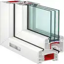 Bild 1 von Roro Kunststofffenster weiß 1000 x 1000MM DIN R