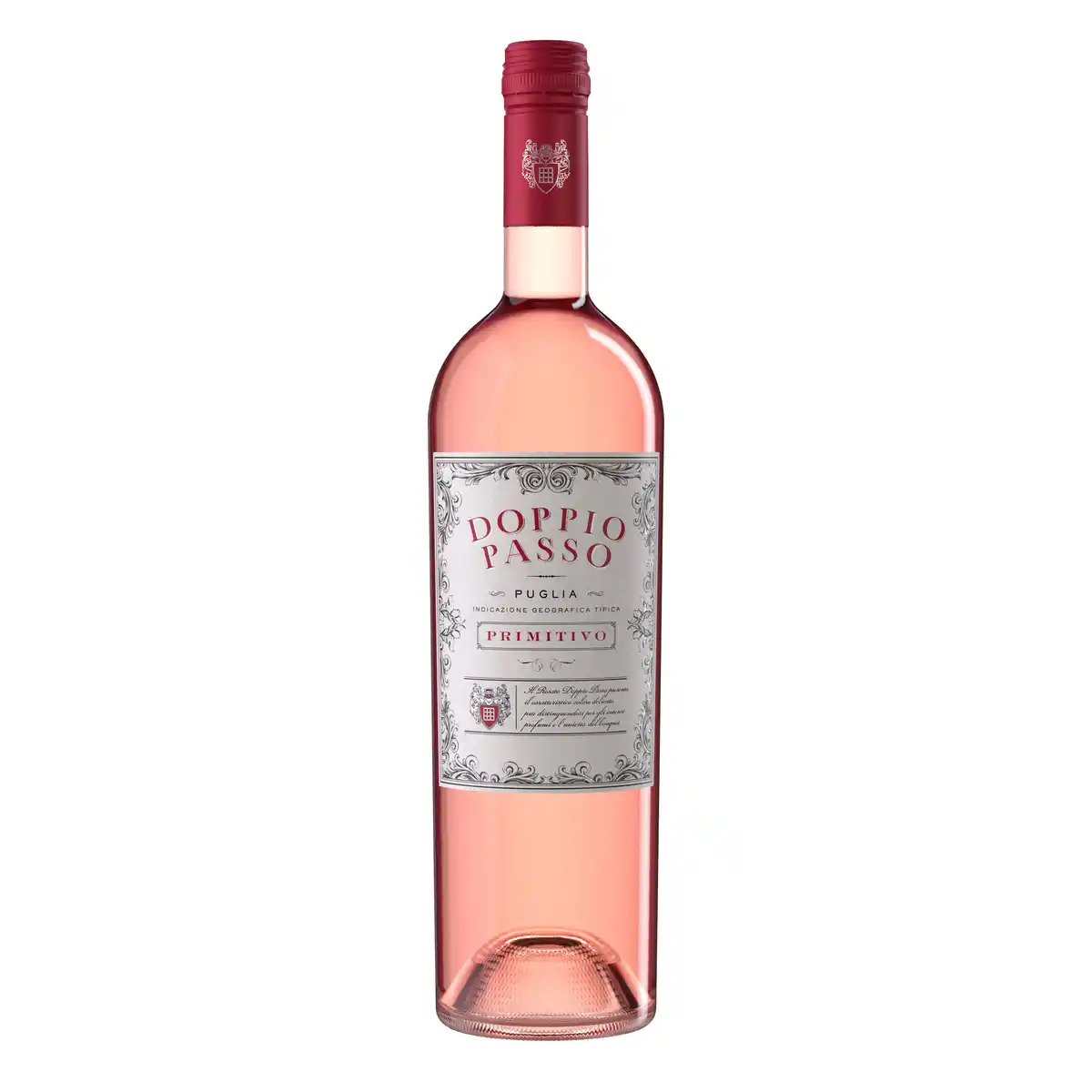 Bild 1 von Doppio Passo Rosé Rosato Primitivo halbtrocken Italien 1 x 0,75 L