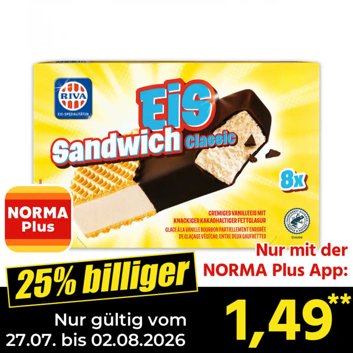 Bild 1 von Riva Eis-Sandwich