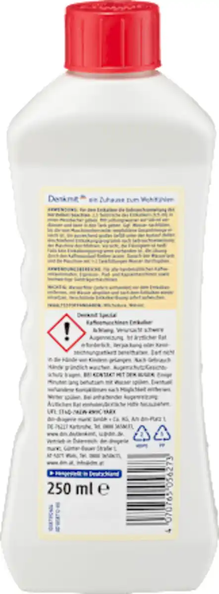 Bild 2 von Denkmit Kaffeemaschinenreiniger Entkalker, 250 ml