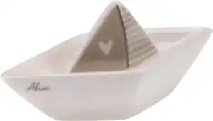 Dekorieren & Einrichten Keramikschiffchen "Ahoi", beige, 1 St