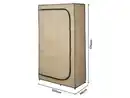 Bild 2 von LIVARNO® Textilkleiderschrank, anthrazit, beige