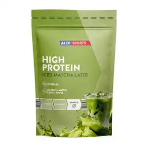 ALDI Sports High Protein Pulver Iced Matcha Latte
