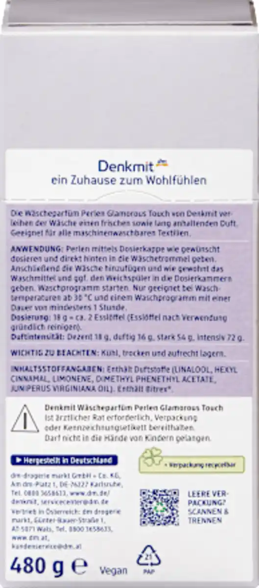 Bild 2 von Denkmit Wäscheparfüm Perlen Glamorous Touch, 480 g