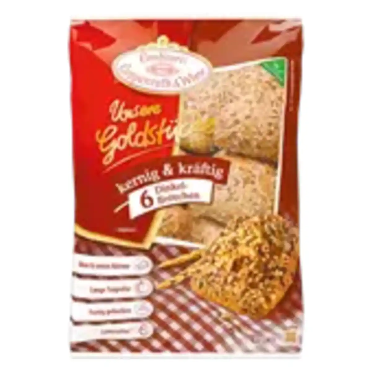 Bild 1 von Coppenrath & Wiese Unsere Goldstücke kernig & kräftig 6 Dinkel-Brötchen