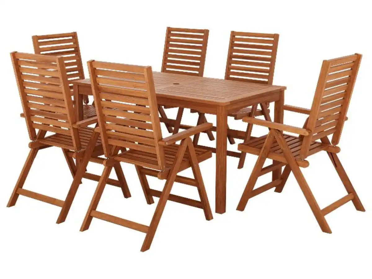 Bild 3 von LIVARNO® Akazie-Set "Sevilla" 7-teilig - Tisch & 6 Klappsessel