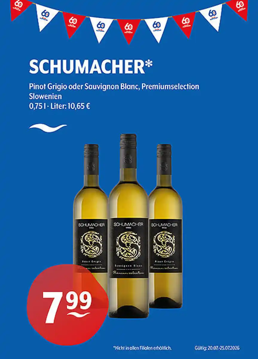 Bild 1 von SCHUMACHER* Pinot Grigio oder Sauvignon Blanc Premium selection Slowenien