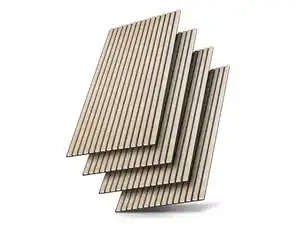 JUSKYS Wandpaneele Akustik 4er Set