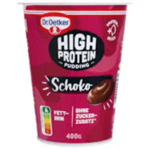 Dr. Oetker High Protein Pudding Schoko oder Rote Grütze