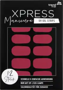 trend !t up UV Gel Nagelfolien XPRESS Manicure 110 Berry Blossom, 12 St