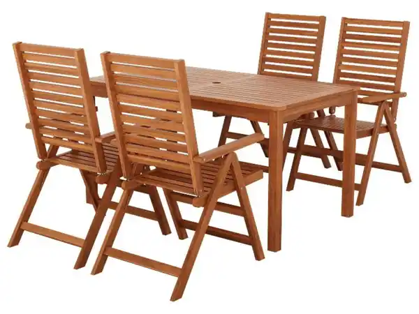 Bild 3 von LIVARNO® Akazie-Set "Sevilla" 5-teilig - Tisch & 4 Klappsessel
