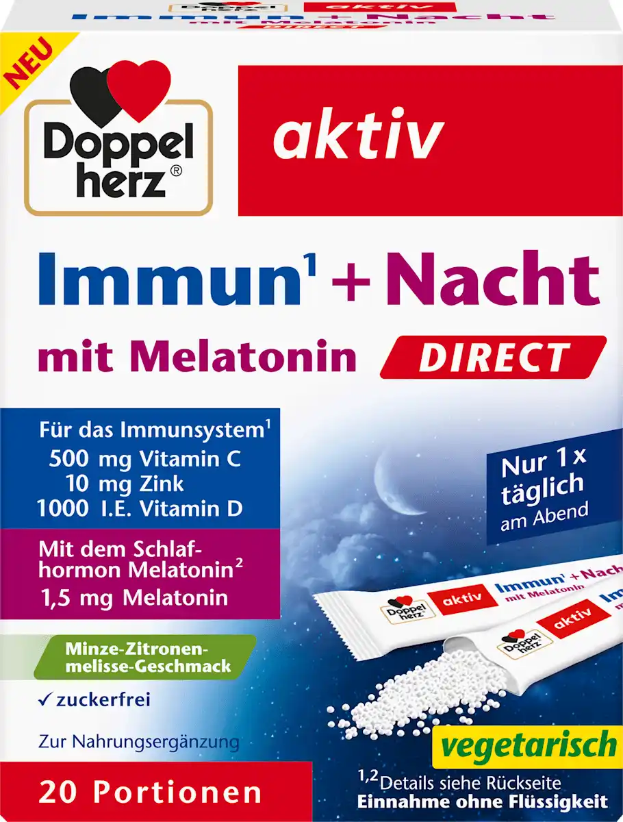 Bild 1 von Doppelherz Immun + Nacht direct Granulat-Sticks 20 St, 36 g