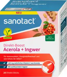 sanotact Acerola & Ingwer Sticks, 20 St, 39 g